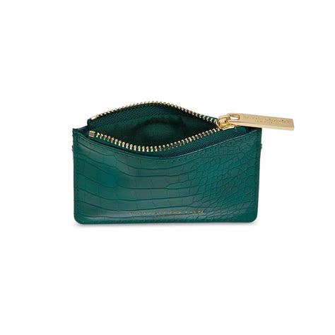 celine faux croc perfect pouch forest green|Forest Green Celine Faux Croc Perfect Pouch .